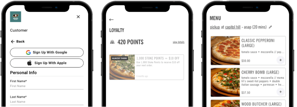 Zeeks Rewards app screens